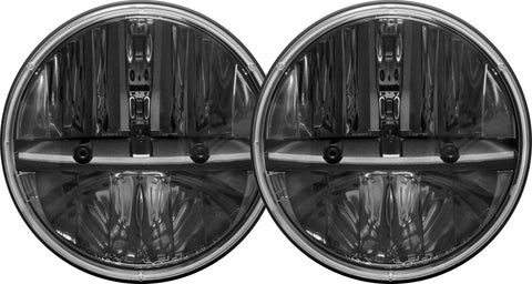 RIGID 7 Inch Round Headlight Non JK Version Pair