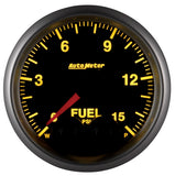 2-1/16" FUEL PRESSURE 0-15 PSI ELITE W/O SENSOR