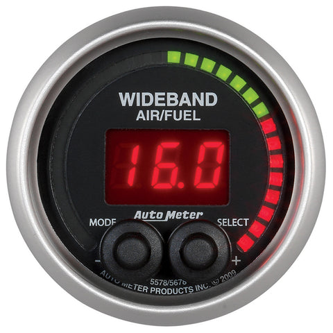 2-1/16" WIDEBAND PRO AIR/FUEL RATIO 6:1-20:1 AFR ELITE