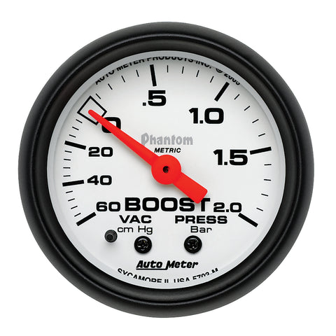 2-1/16" BOOST/VACUUM 60 CM/HG-2.0 BAR PHANTOM