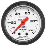 2-1/16" FUEL PRESSURE 0-100 PSI PHANTOM