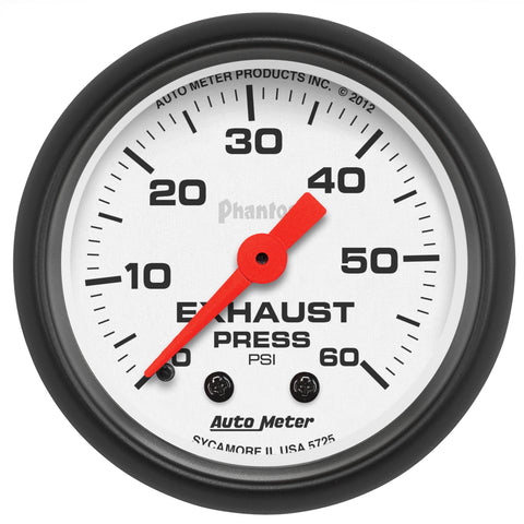 2-1/16" EXHAUST PRESSURE 0-60 PSI PHANTOM