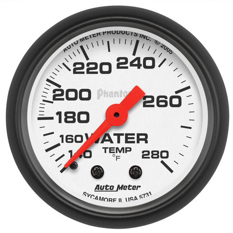 2-1/16" WATER TEMPERATURE 140-280 °F PHANTOM
