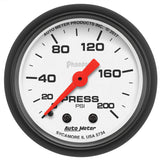 2-1/16" PRESSURE 0-200 PSI PHANTOM