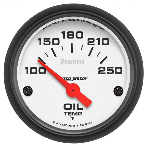 2-1/16" OIL TEMPERATURE 100-250 °F PHANTOM