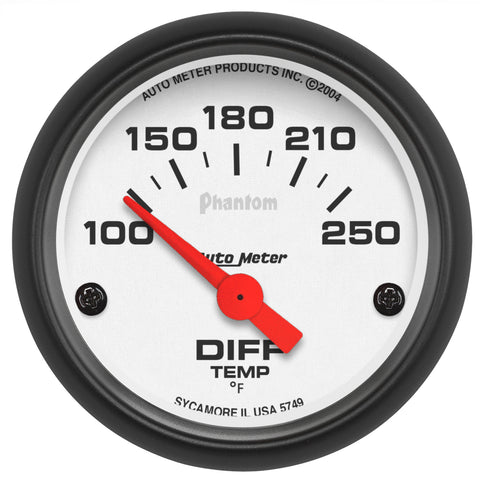 2-1/16" DIFFERENTIAL TEMPERATURE 100-250 °F PHANTOM
