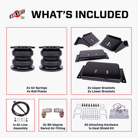 Air Lift Company LoadLifter 7500 XL Ultimate Air Spring Kit For The 2016-2025 Chevrolet Silverado 3500 Commercial Chassis & GMC Sierra 3500 Commercial Chassis 2WD & 4WD – 57543
