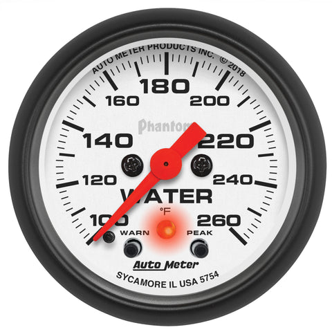 2-1/16" WATER TEMPERATURE 100-260 °F SPORT-COMP