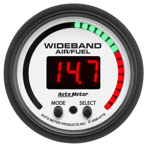 2-1/16" WIDEBAND PRO AIR/FUEL RATIO 6:1-20:1 AFR PHANTOM