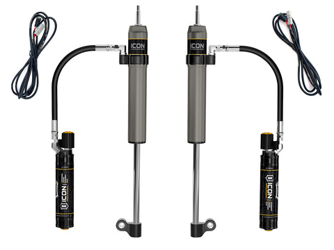 ICON 2005-2023 Toyota Tacoma Rear V.S. 2.5 Aluminum Series RXT Shock Absorbers Remote Reservoir W/ CDEV Pair