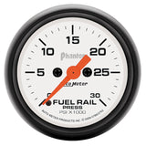 2-1/16" FUEL RAIL PRESSURE 0-30K PSI PHANTOM