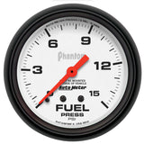 2-5/8" FUEL PRESSURE 0-15 PSI PHANTOM