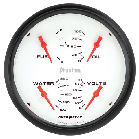 5" QUAD GAUGE 100 PSI/100-250 °F/8-18V/240-33 O PHANTOM