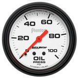 2-5/8" OIL PRESSURE 0-100 PSI PHANTOM