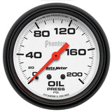 2-5/8" OIL PRESSURE 0-200 PSI PHANTOM