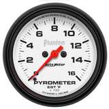 2-5/8" PYROMETER 0-1600 °F PHANTOM