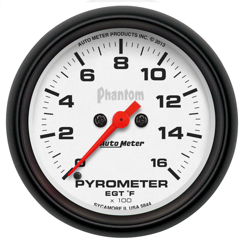 2-5/8" PYROMETER 0-1600 °F PHANTOM