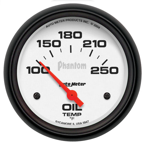 2-5/8" OIL TEMPERATURE 100-250 °F PHANTOM