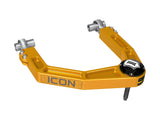 ICON 2024-2026 Toyota Tacoma/2024-2026 Toyota Land Cruiser 250 Series/2024-2026 Lexus GX550/2025-2026 Toyota 4Runner Front Billet Upper Control Arms W/ Delta Joint Pro Gold Anodizing