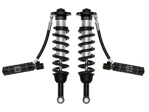 ICON 2025-2026 Toyota 4Runner 2WD 1.25-3" Lift Front 2.5 Series Coilover Kit Remote Reservoir W/ CDEV