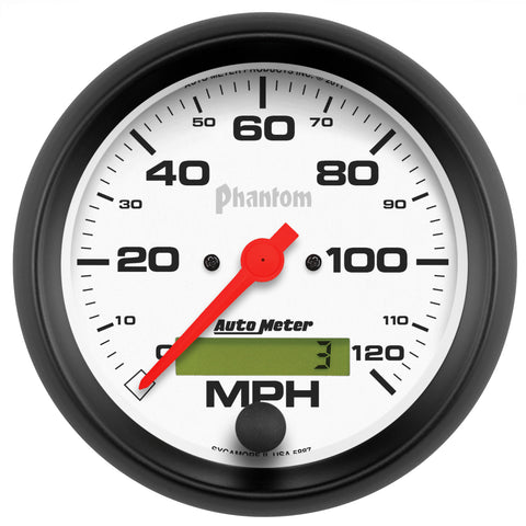 3-3/8" SPEEDOMETER 0-120 MPH PHANTOM