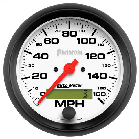 3-3/8" SPEEDOMETER 0-160 MPH PHANTOM