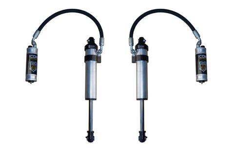 ICON 2003-2024 Toyota 4Runner/2005-2023 Toyota Tacoma/2007-2014 Toyota FJ Cruiser Front V.S. 2.5 Aluminum Series Shock Absorbers Stock Width Secondary Shocks Remote Reservoir W/ CDCV Pair
