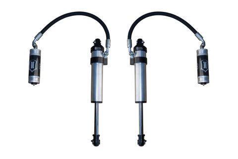 ICON 2003-2024 Toyota 4Runner/2005-2023 Toyota Tacoma/2007-2014 Toyota FJ Cruiser Front V.S. 2.5 Aluminum Series Shock Absorbers Long Travel Secondary Shocks Remote Reservoir Pair