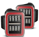 AlphaRex-Prismatic LED Taillights Black-Red