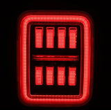 AlphaRex-Prismatic LED Taillights Black-Red