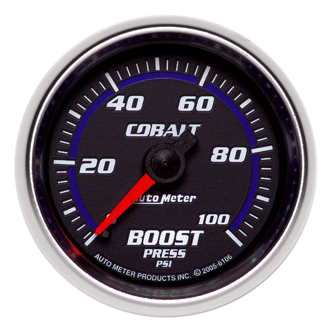 2-1/16" BOOST 0-100 PSI COBALT
