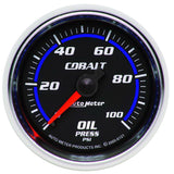 2-1/16" OIL PRESSURE 0-100 PSI COBALT