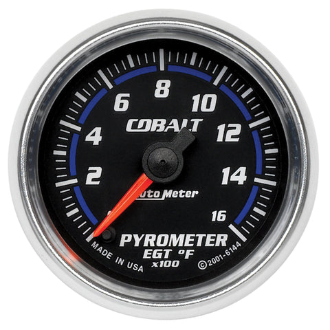2-1/16" PYROMETER 0-1600 °F COBALT