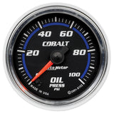 2-1/16" OIL PRESSURE 0-100 PSI COBALT