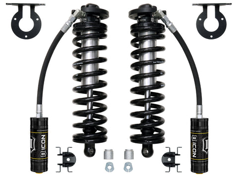 ICON 2005-2023 Ford F-250/F-350 Super Duty 4WD 2.5-3” Lift V.S. 2.5 Series Coilover Conversion Kit Remote Reservoir W/ Caster Cams