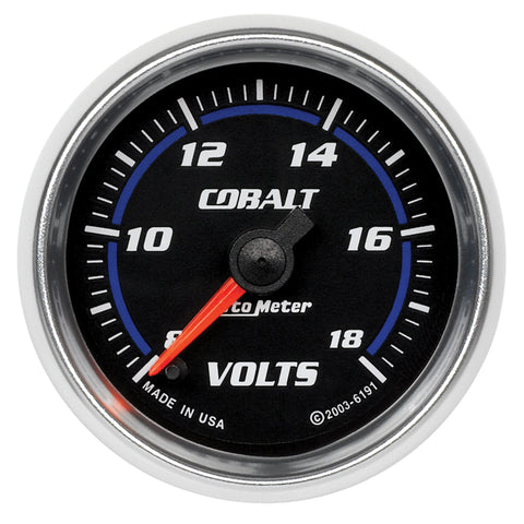 2-1/16" VOLTMETER 8-18V COBALT