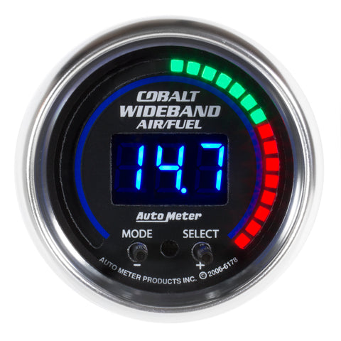 2-1/16" WIDEBAND PRO PLUS AIR/FUEL RATIO 6:1-20:1 AFR COBALT