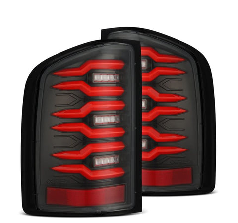 AlphaRex-Prismatic LED Taillights Black-Red