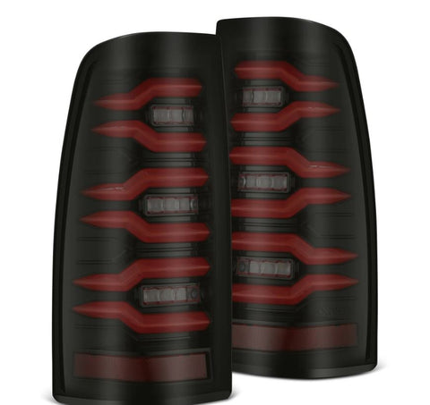 AlphaRex- 99-06 Chevrolet Silverado/99-06 GMC Sierra LED Taillights Black Red