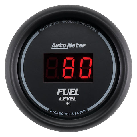 2-1/16" FUEL LEVEL PROGRAMMABLE 0-280 O DIGITAL BLACK