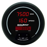 3-3/8" TACHOMETER/SPEEDOMETER COMBO 10K RPM/260 MPH/260 KM/H SPORT-COMP DIGITAL