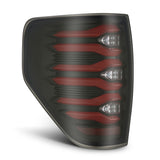 AlphaRex LED Taillights Black Red - 653090