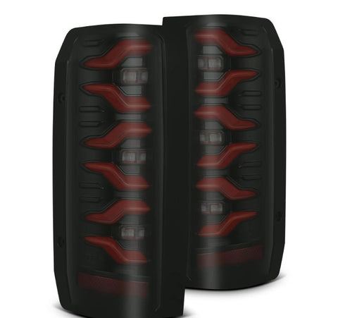 AlphaRex LED Taillights Black Red - 658007