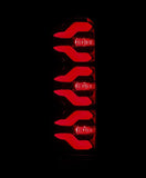 AlphaRex LED Taillights Black Red - 658007