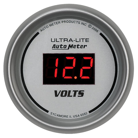 2-1/16" VOLTMETER 8-18V ULTRA-LITE DIGITAL