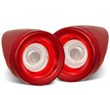 AlphaRex Prismatic LED Taillights Red Clear - 668002
