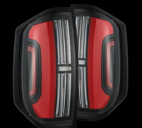 AlphaRex- Prismatic LED Taillights Black Red