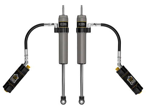 ICON 2023-2026 Ford F-250/F-350 Super Duty 4WD 4.5” Lift Front V.S. 2.5 Aluminum Series Shocks Remote Reservoir W/ CDCV Pair