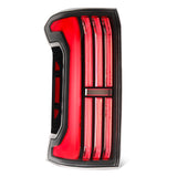 AlphaRex Prismatic LED Taillights Black Red - 679010