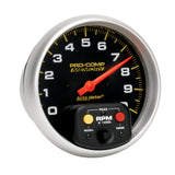 TACHOMETER 5" 0-10000 RPM IN-DASH W/PEAK MEMORY PRO-COMP